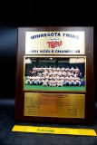 Minnesota Twins Plaque