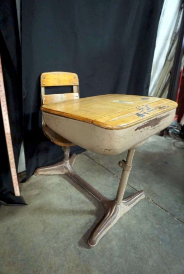 Metal & Wooden Desk