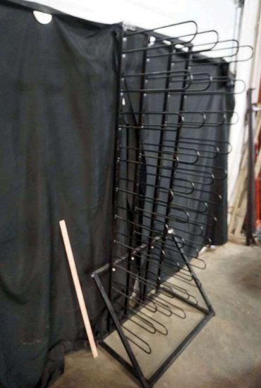 Black Metal Rack (Held Rolls of Vinyl)