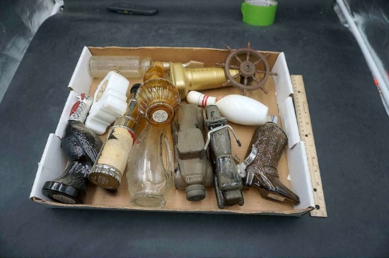 Bowling Pin, Cowboy Boot, Turkey & Various Items
