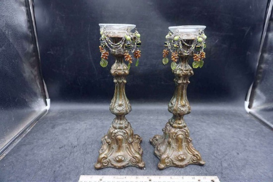 Beaded Candlesticks (Set of 2)