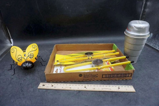 Corn Cutters & Bee Figurine
