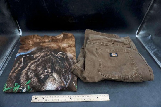 Bear T-Shirt w/ Dickies Pants