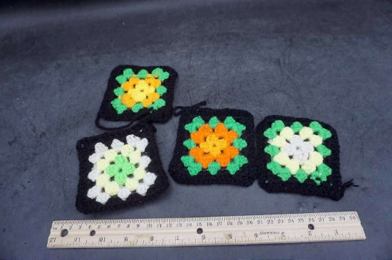 4 Crocheted Pieces