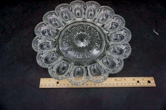 Glass Egg Plate