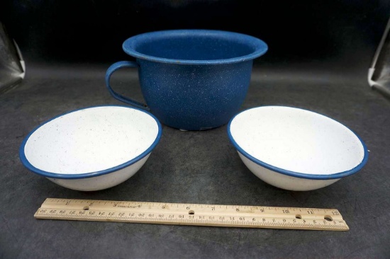 3 Piece Enamelware