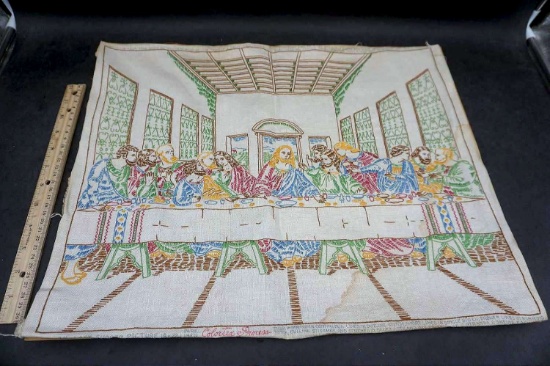 Living Last Supper Fabric Artwork
