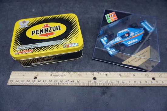 Pennzoil Tin & Car and G. Force Race Car