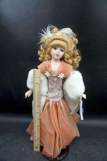 Blonde Doll on Stand