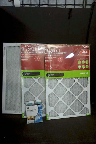 Furnace Filters 16x25x1 & Light Bulbs