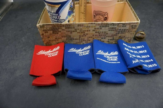 Black Hills Corvette Koozies and Assorted Cups