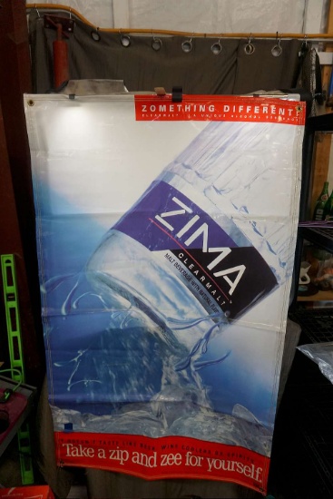 Zima Beverage Vinyl Sign
