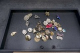 Assorted Earrings, Brooches and Jewelry
