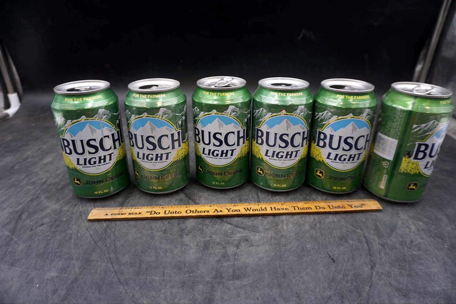 John Deere Busch Light Beer Cans