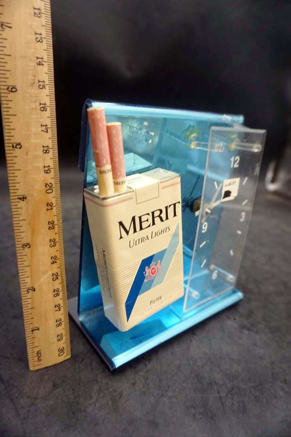 merit cigarettes Merit Cigarettes Display & Clock