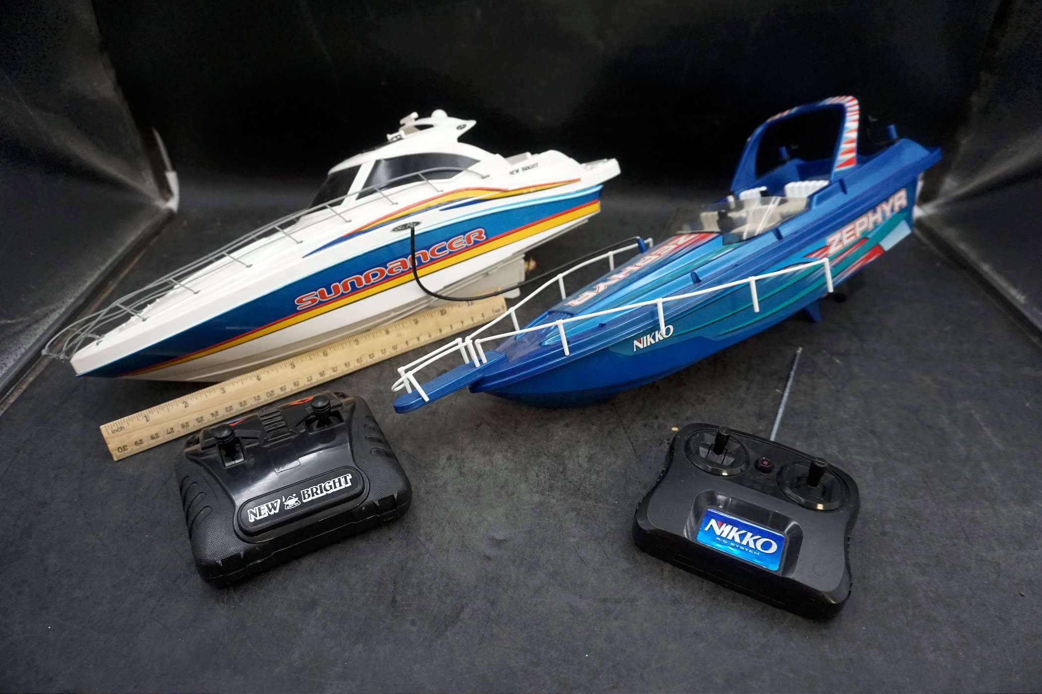 2 RC Boats New Bright Nikko Proxibid