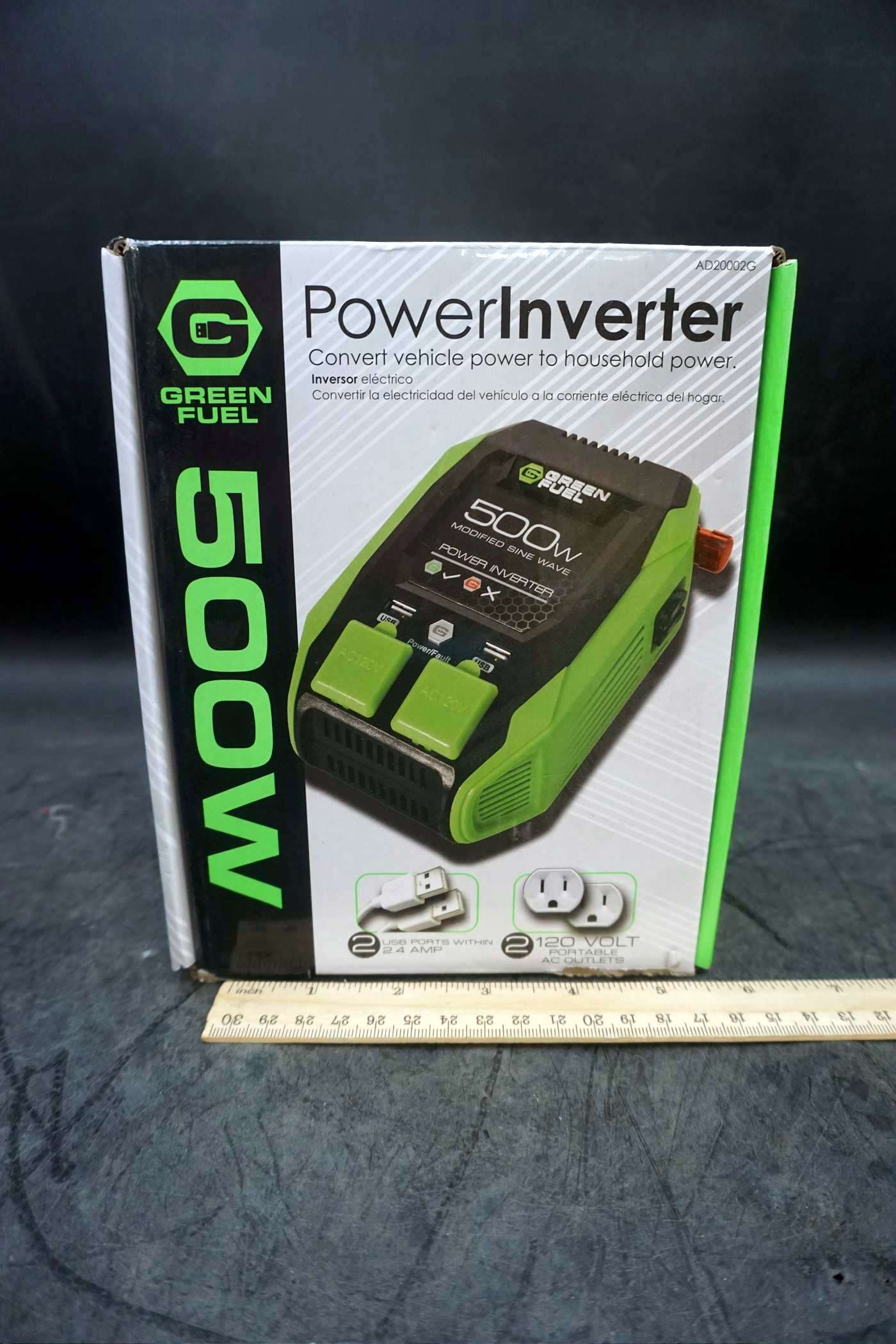 Green Fuel 500 Watt Power Inverter AD20002G