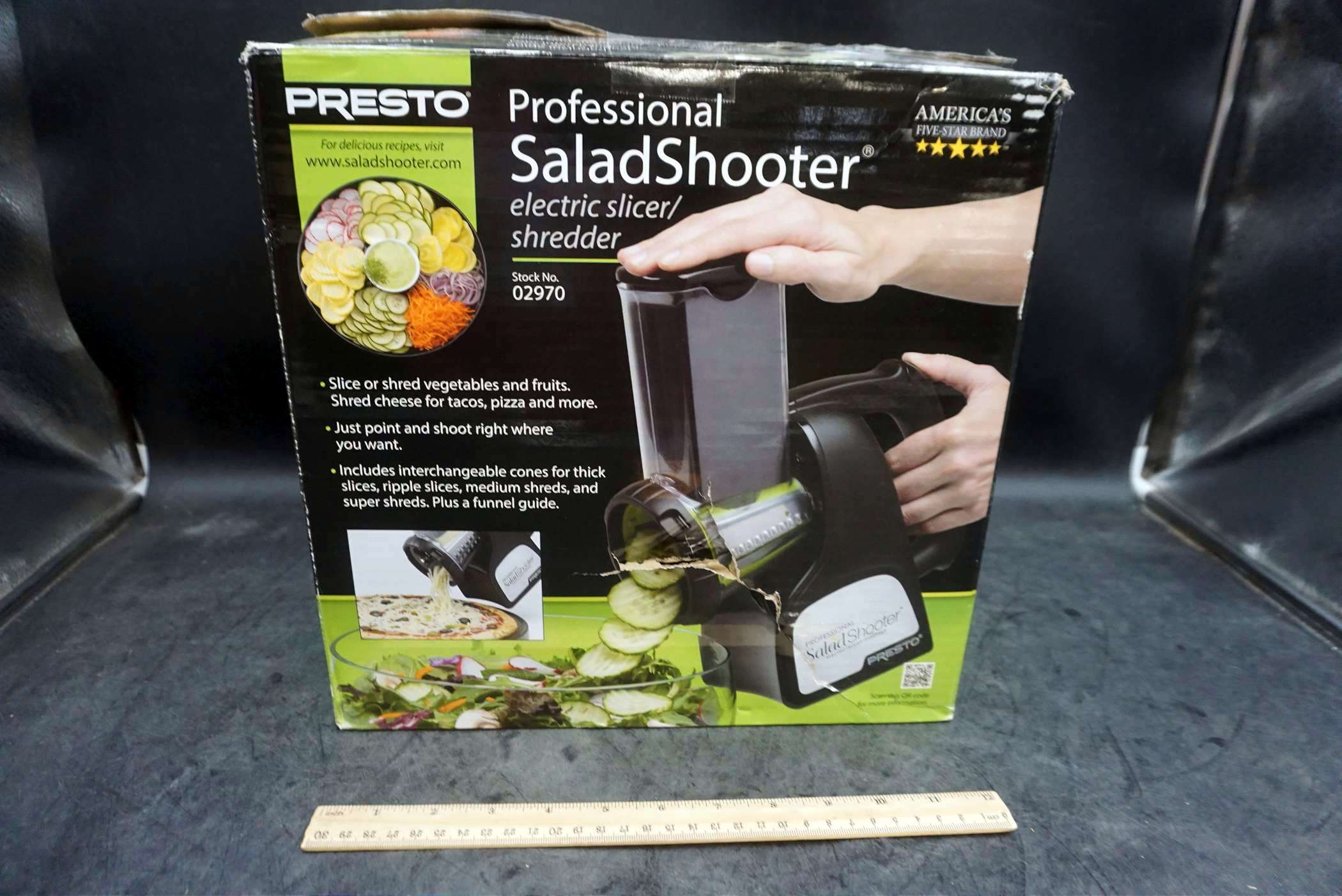 Presto Professional Salad Shooter Plus Electric Slicer Shredder