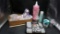 Monbebe Portable Changing Station, Diaper Rash Cream, Bottles, Baby Bath Items
