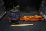 1/4 HP Utility Pump & Cord w/ Holder