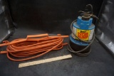 Simer Super Geyser Pump & Orange Extension Cord w/ Holder