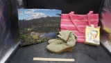 3000 Pc. Puzzle, Wedge Boots & Bag