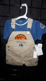 MN Timberwolves Overall & Shirt (Size 6/9 Month)