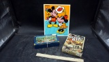 Dominoes, WWII Desert Rats, Mickey & Minnie Wooden Puzzle