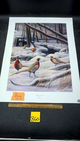 "Along the Creek" by Russ Duerksen Print - 45/1500 Signed. Miller High Life Collab