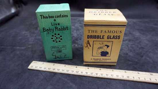 Live Rabbit Box & Dribble Glass Box