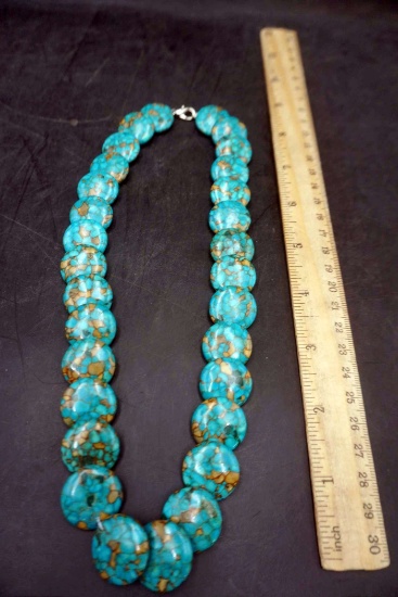 Turquoise Colored Stone Necklace