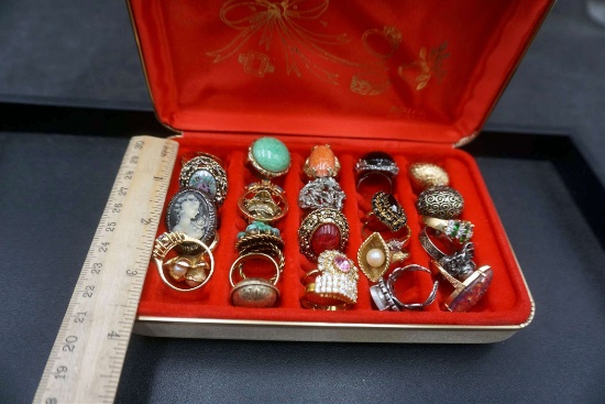 Case W/ Assorted Rings