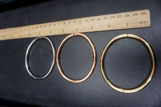 Stainless Steel Milor Tri-Color Bracelets