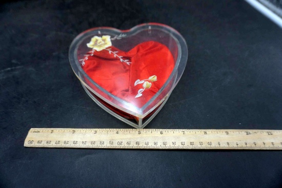 Acrylic Heart Shaped Container