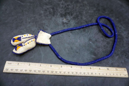 Beaded Moccasin Necklace