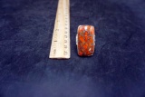 Sterling Silver Orange Stone Ring