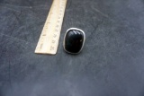 Sterling Silver Black Stone Ring