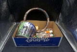 Camo Steering Wheel Cover, Bud Light Bucket, Ornament, Glasses, Candle