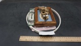 Garland, Picture Frame W/ Baby Picture, Collector Spoon, Vintage Cory Jane Curvet Apron Hoop