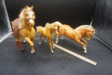 1 - Rearing Breyer & 2 -Barbie Horses