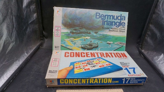 2 Games - Bermuda Triangle & Concentration