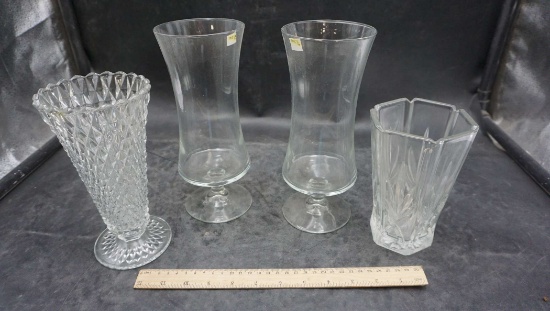4 - Glass Vases