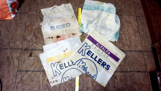 Seed & Feed Sacks - Keller'S & Others