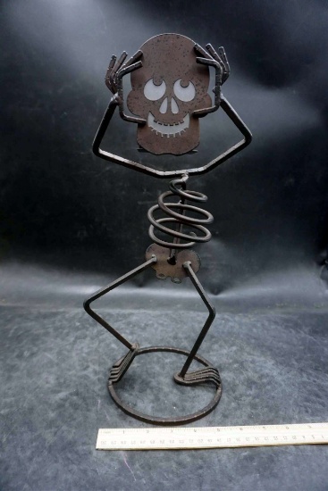 Metal Skeleton Planter