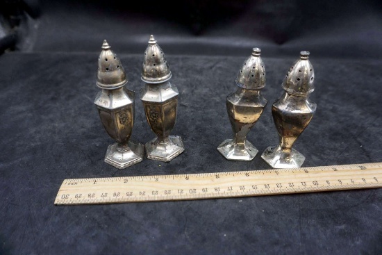 2 - Silver Plated Shaker Sets