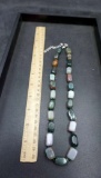 Indian Agate Beads Necklace (20-22