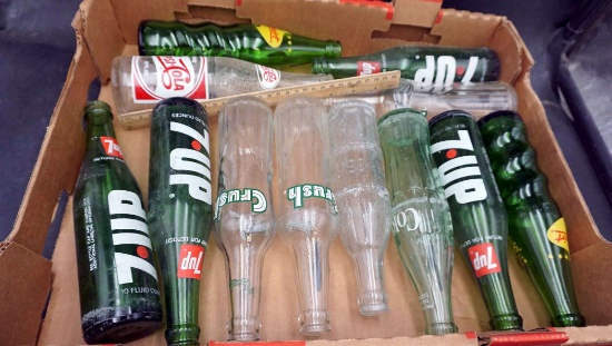 Glass Bottles - 7Up, Crush, Pepsi-Cola, Coke & Squirt