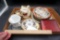 Mug, Bowls, Decorative Plate, Framed Picture, Tin, Cups & Saucers