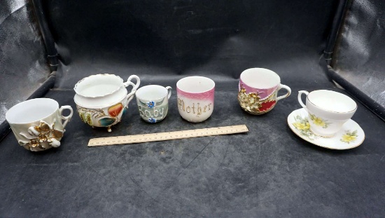 Cups, Saucers, Sugar Bowl