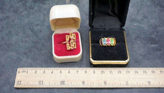 2 - Gold-Toned Rings